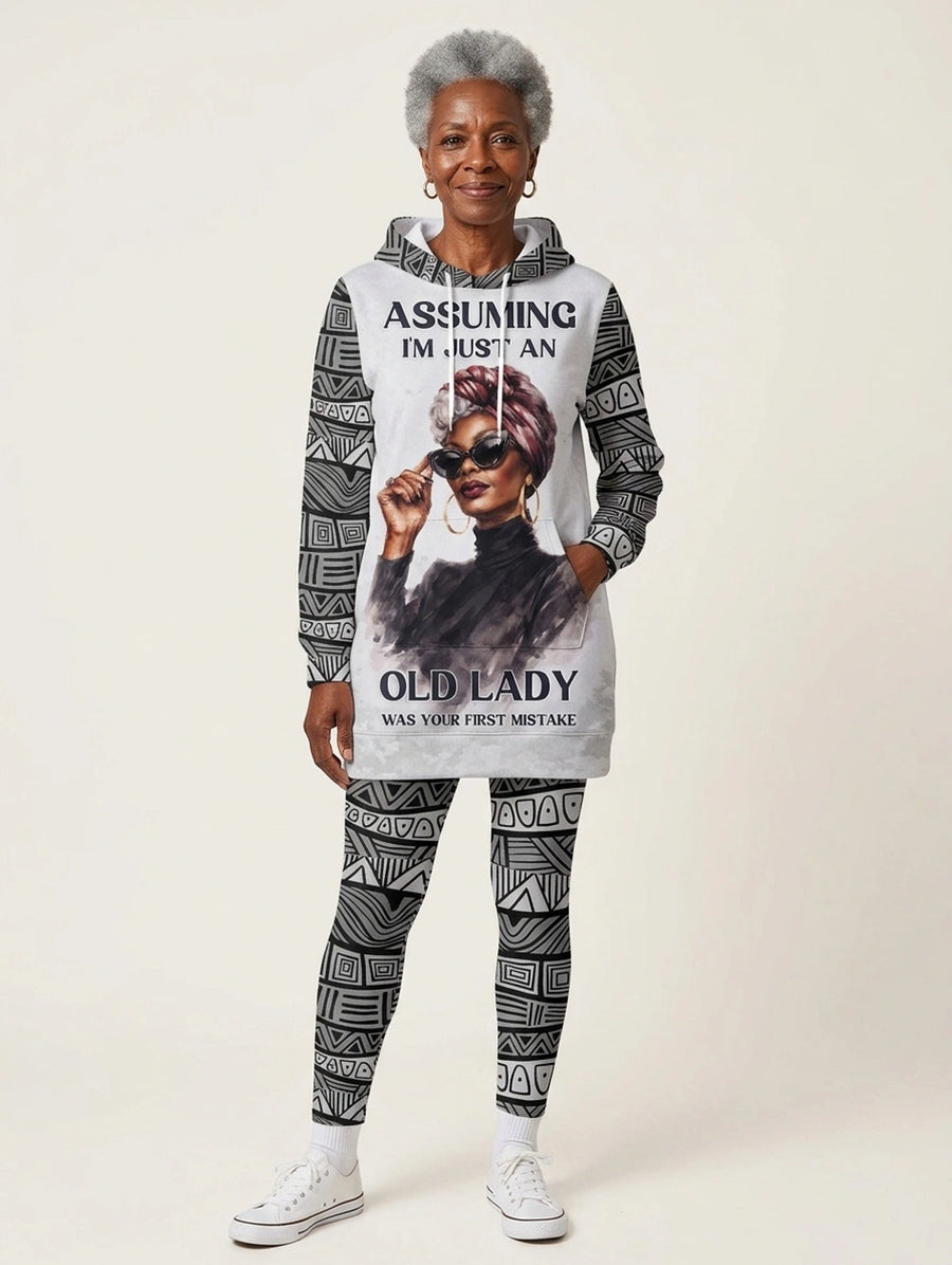 Seasoned hoodie dress and leggings, photo 4