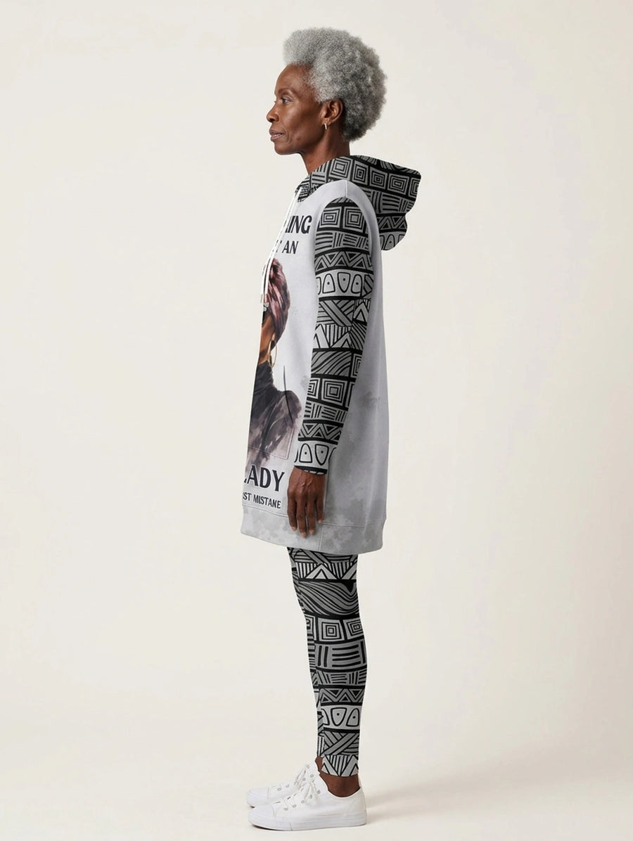 Seasoned hoodie dress and leggings, photo 6