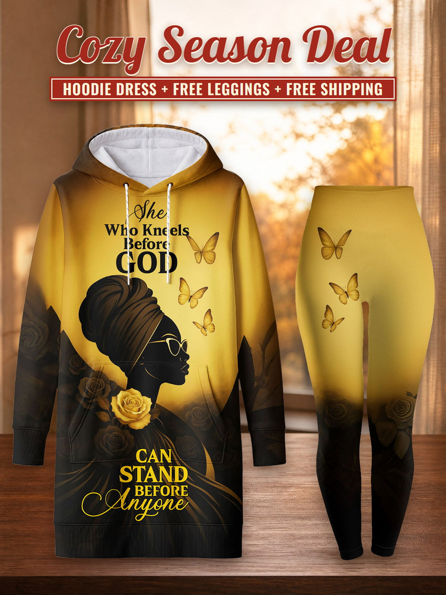 Selah hoodie dress and leggings, photo 1
