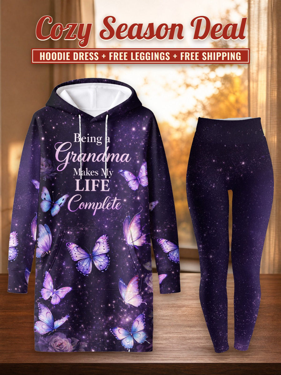 Nyamekye hoodie dress and leggings, photo 1