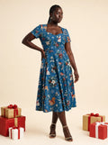 "Porini" Sweetheart Midi Dress