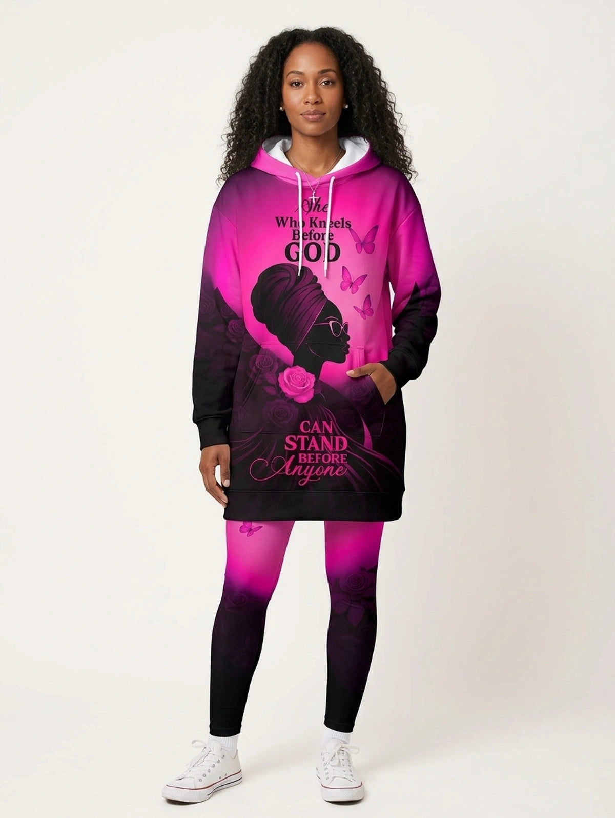 "Selah" Pink Hoodie Dress & Leggings Deal