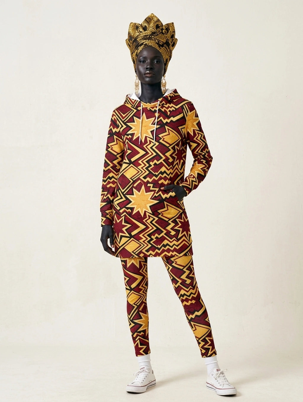 Burgundy Sheba Hoodie Dress & Leggings Deal