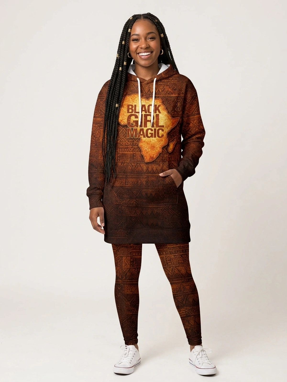 Black Girl Magic Hoodie Dress & Leggings Deal