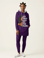 Purple Leopard Hoodie Dress & Leggings Deal