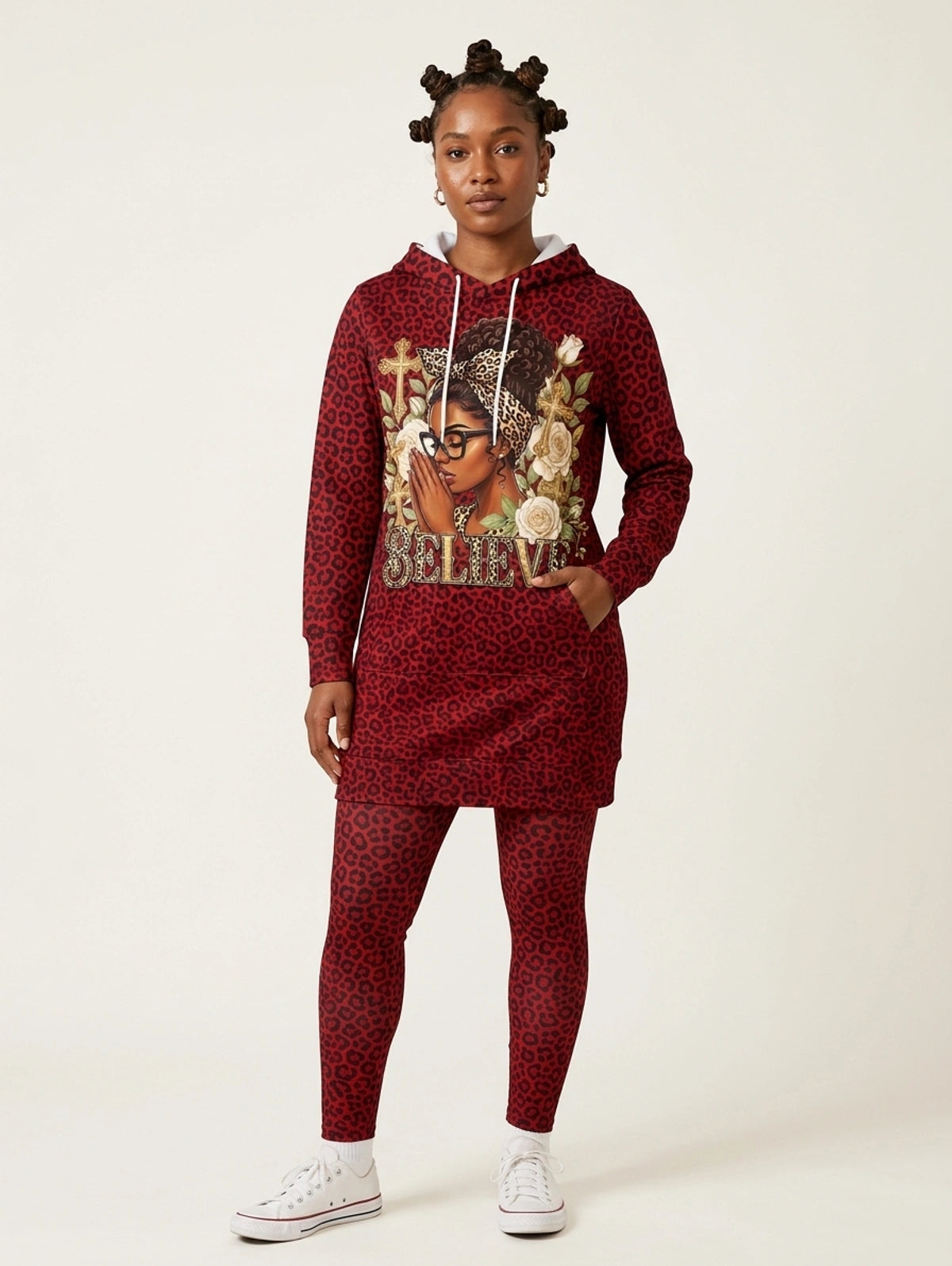"Imani" Rouge Hoodie Dress & Leggings Deal