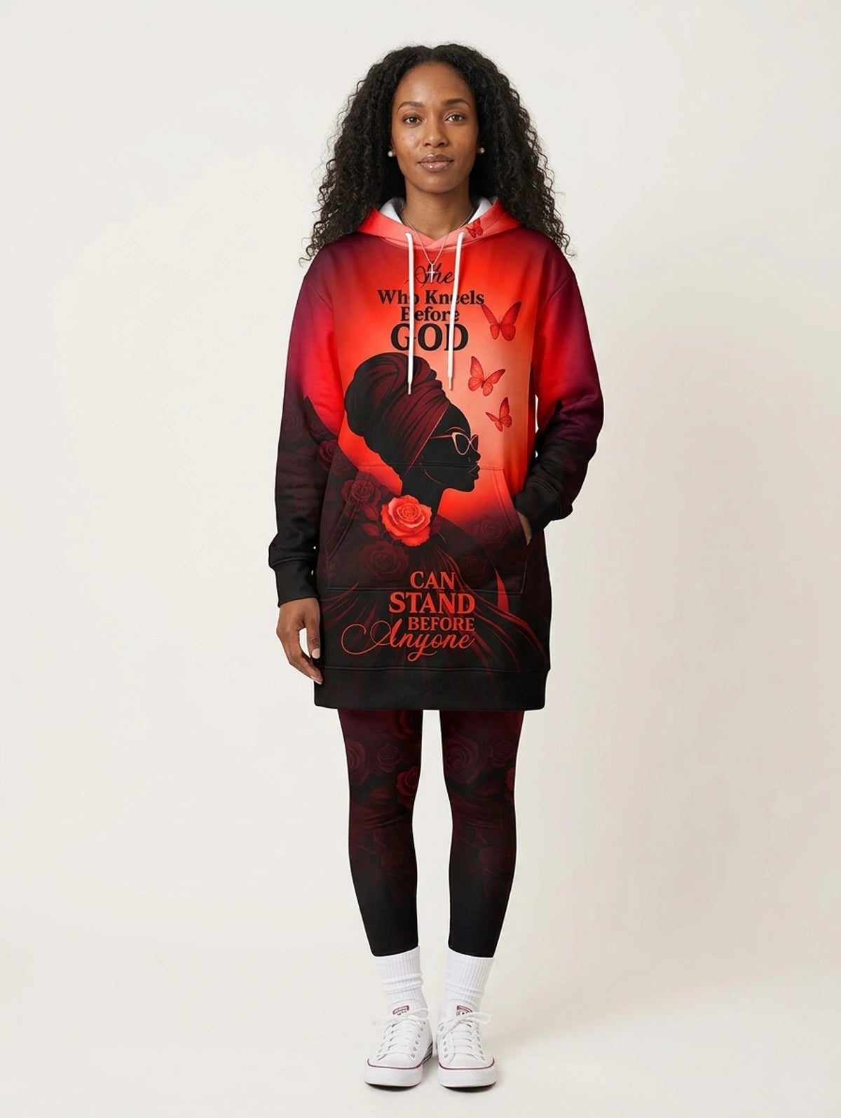 "Selah" Red Hoodie Dress & Leggings Deal