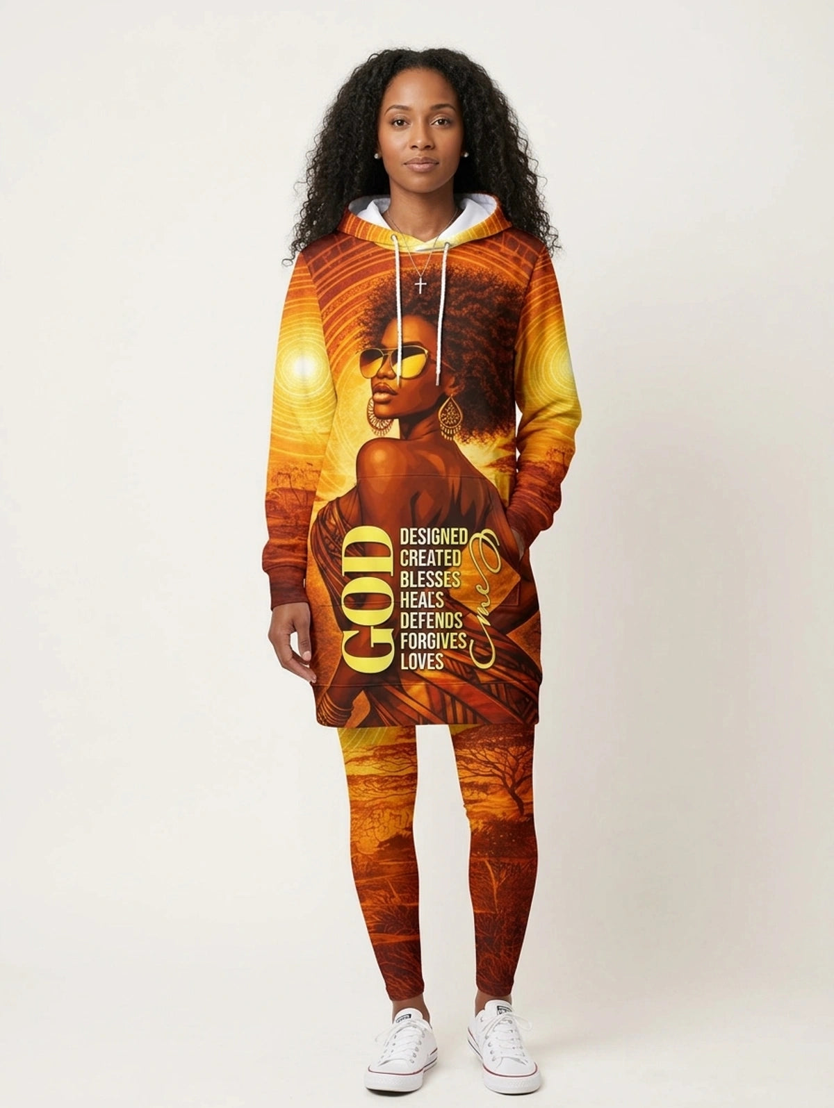 Designed Hoodie Dress & Leggings Deal