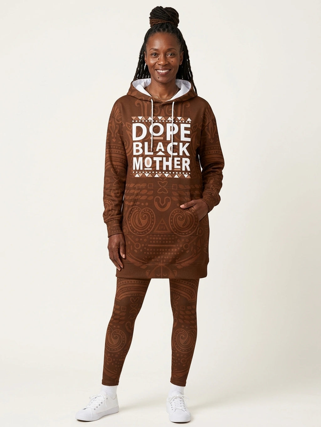 Dope Black Mom Hoodie Dress & Leggings Deal