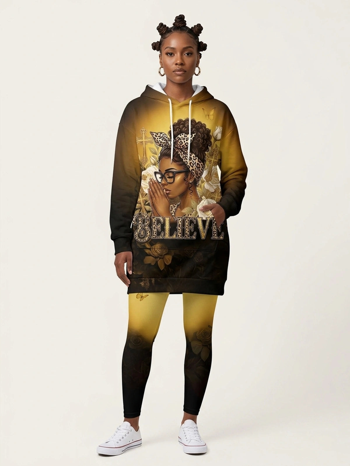 "Imani" Amber Hoodie Dress & Leggings Deal