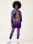 "Unstoppable" Amethyst Leopard Hoodie Dress & Leggings Deal