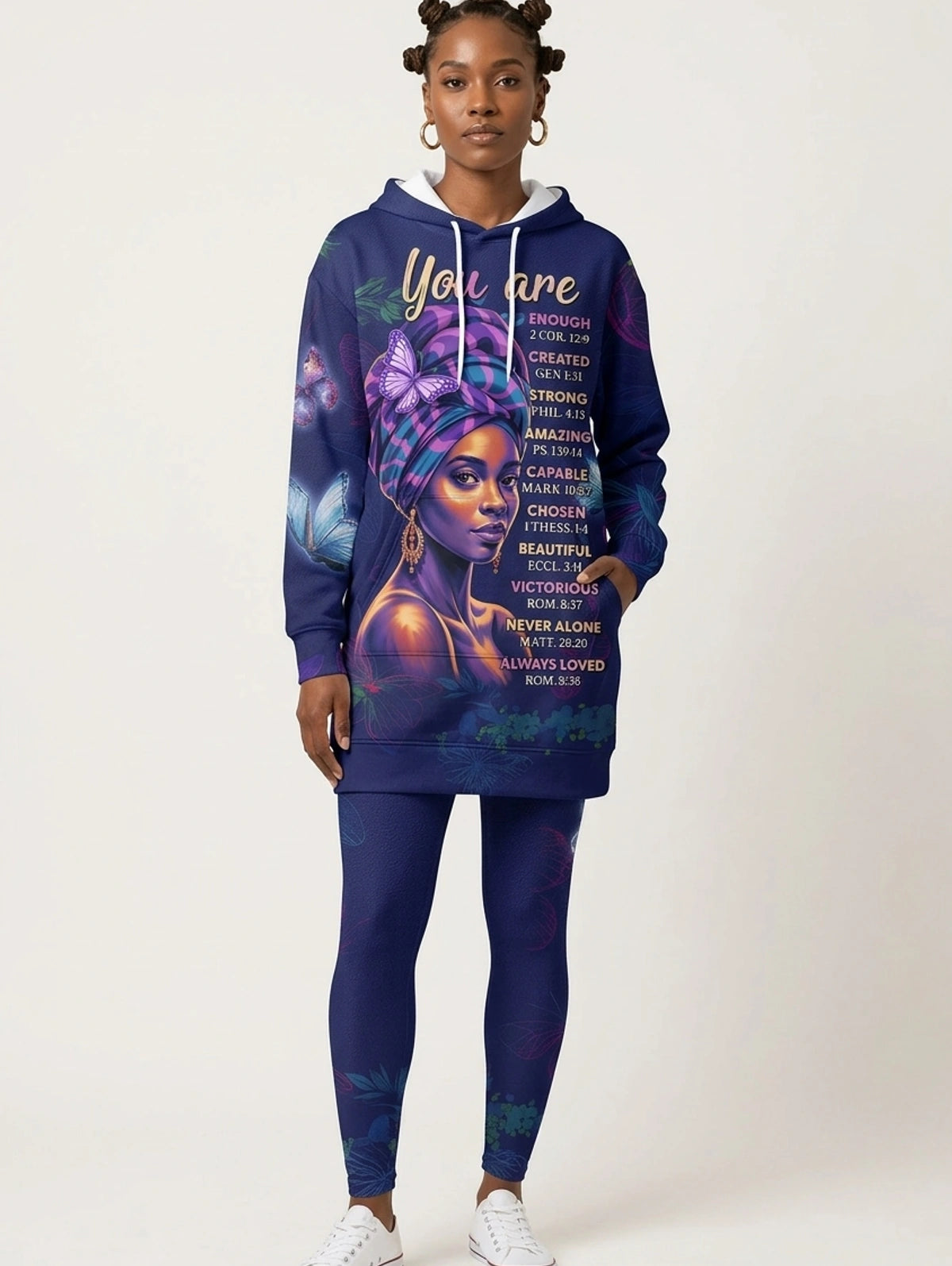 Blue Orchid Hoodie Dress & Leggings Deal