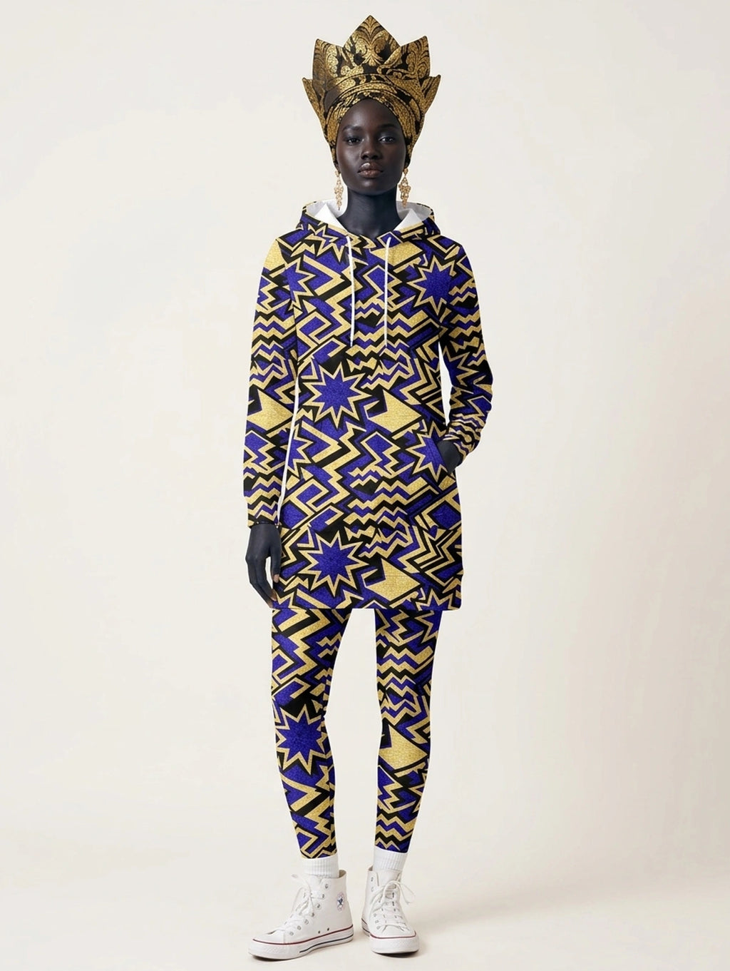 Royal Blue Sheba Hoodie Dress & Leggings Deal