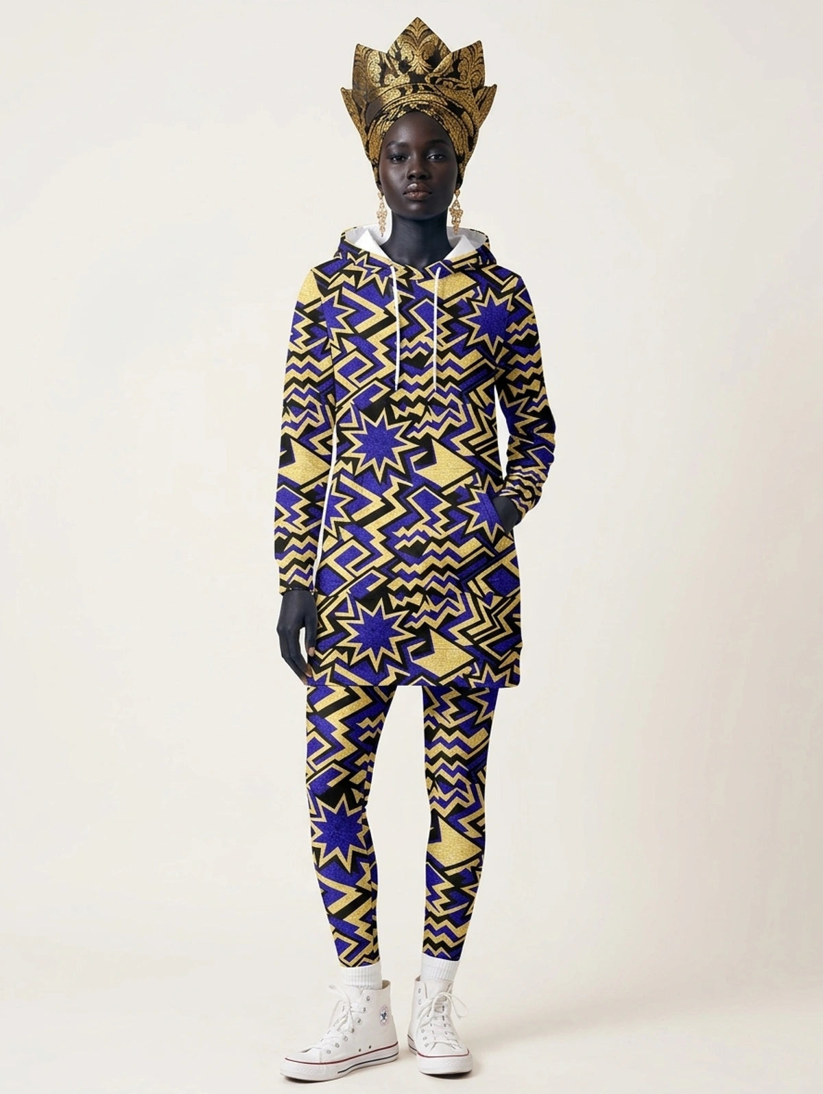 Royal Blue Sheba Hoodie Dress & Leggings Deal