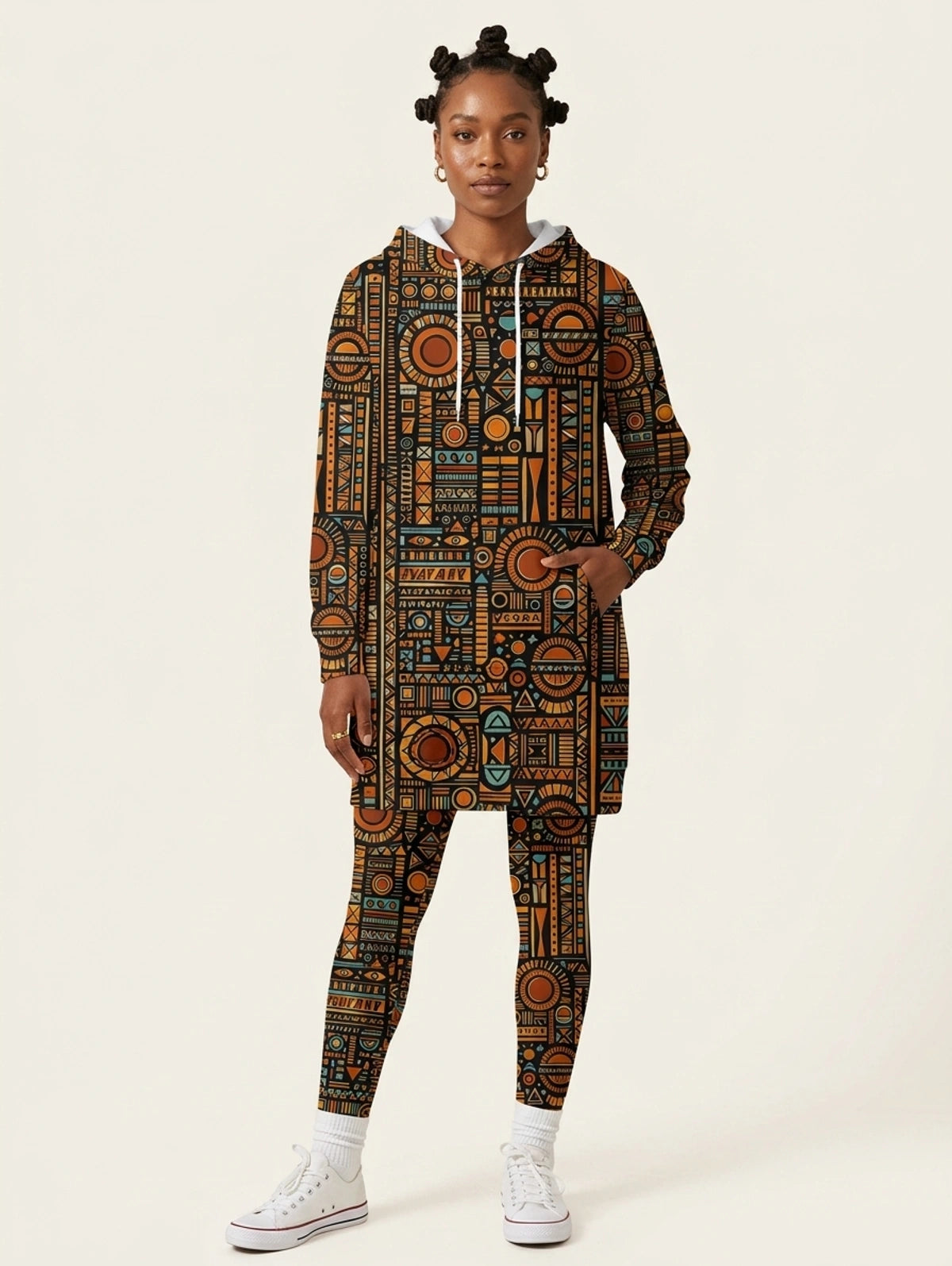 Afrocentric Hoodie Dress & Leggings Deal