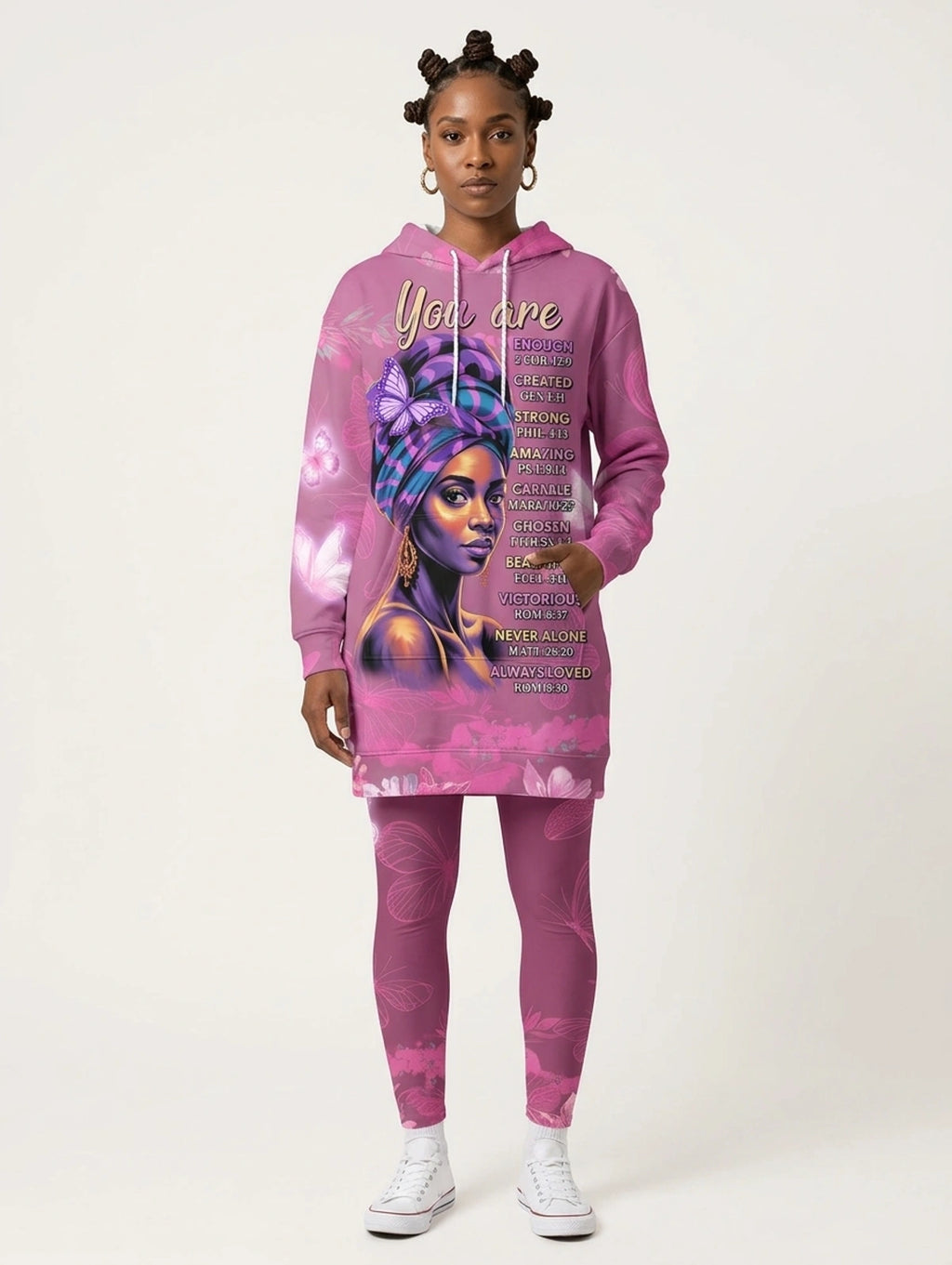 Pink Orchid Hoodie Dress & Leggings Deal