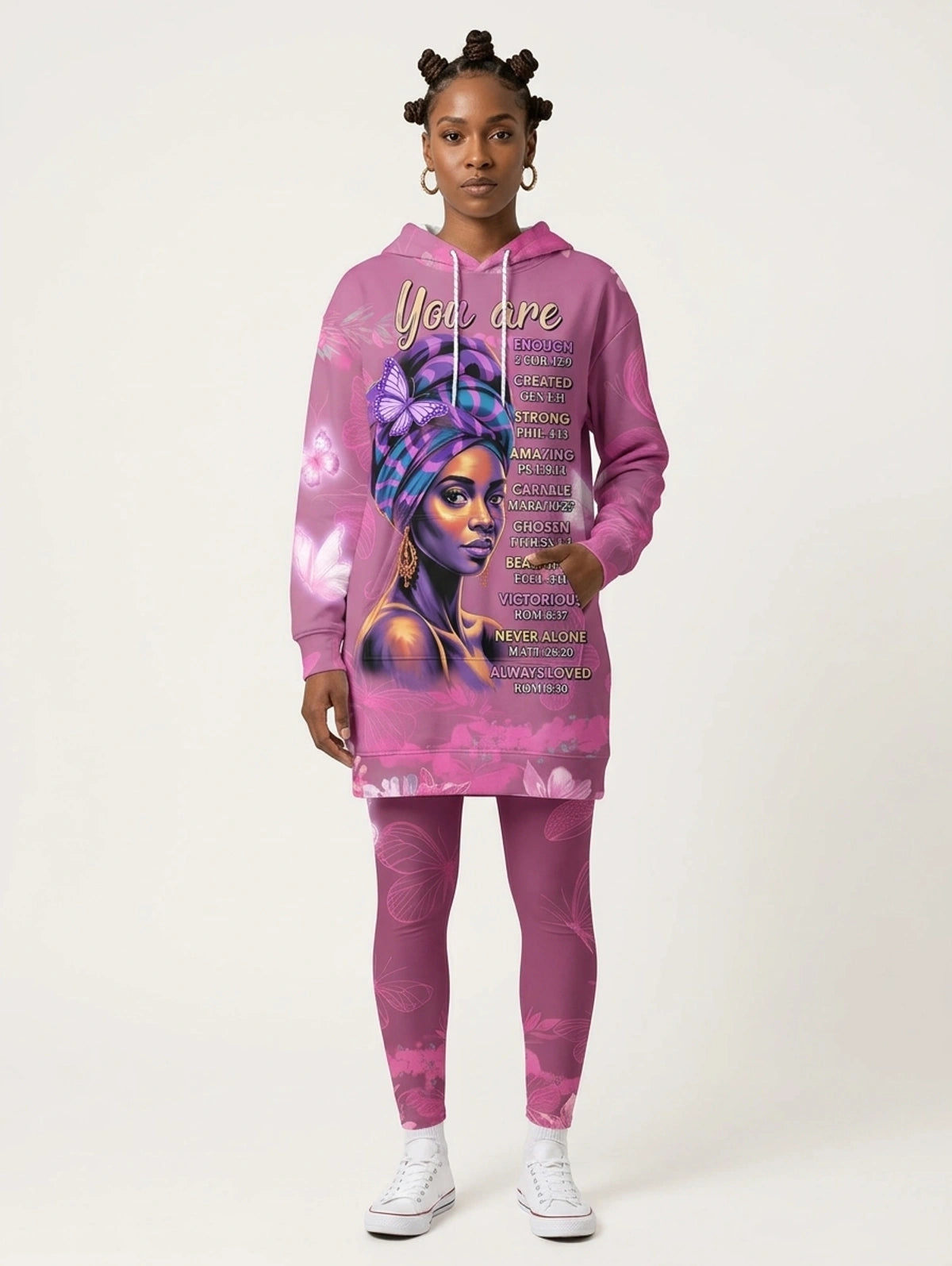 Pink Orchid Hoodie Dress & Leggings Deal