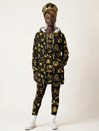 "Nefertiti" Black Gold Hoodie Dress & Leggings Deal
