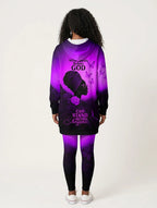 "Selah" Purple Hoodie Dress & Leggings Deal
