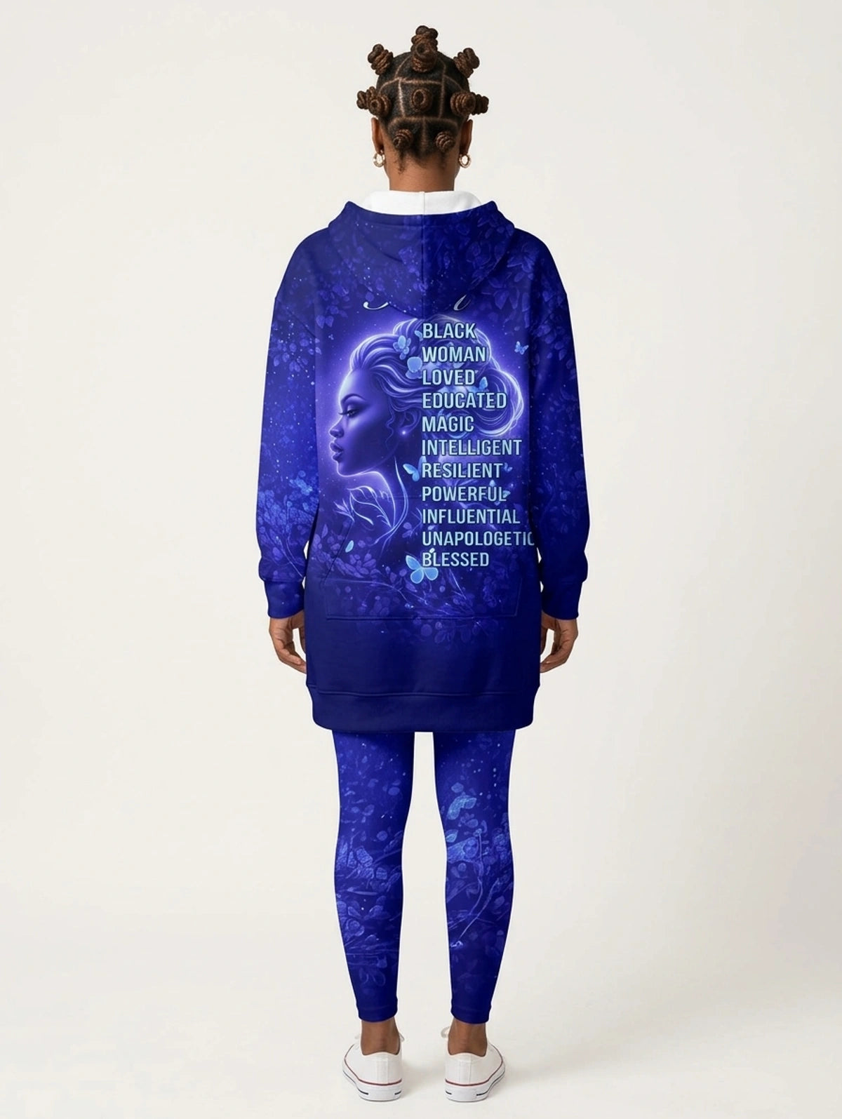 Black Woman Loved Hoodie Dress & Leggings Deal