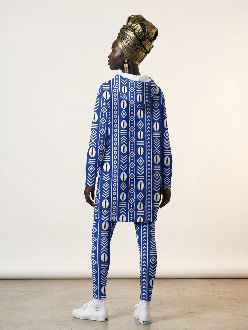 "Oshun" Royal Blue Hoodie Dress & Leggings Deal