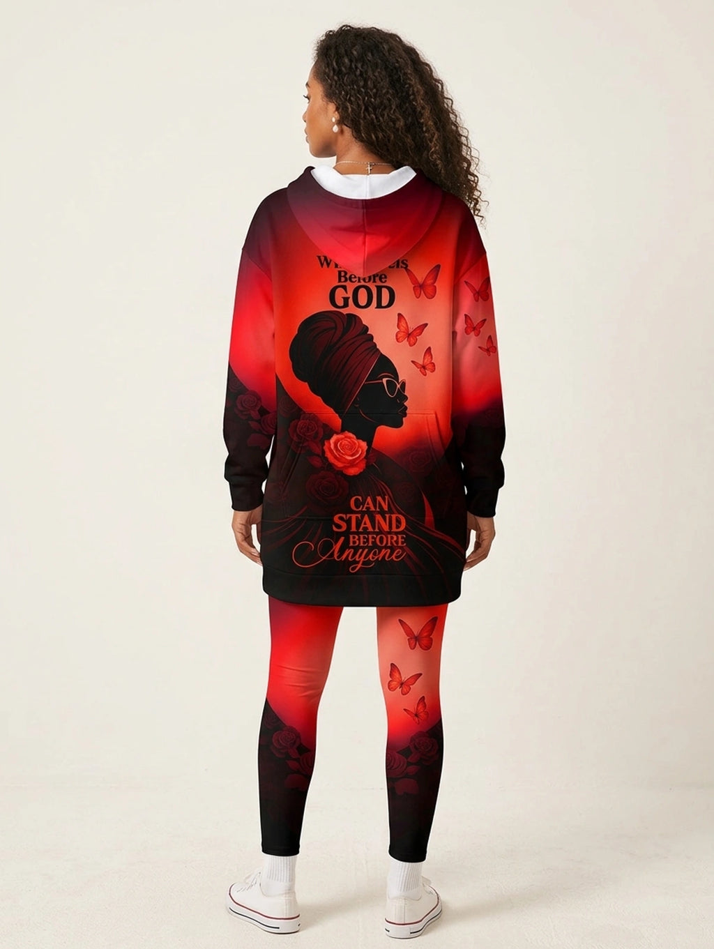 "Selah" Red Hoodie Dress & Leggings Deal
