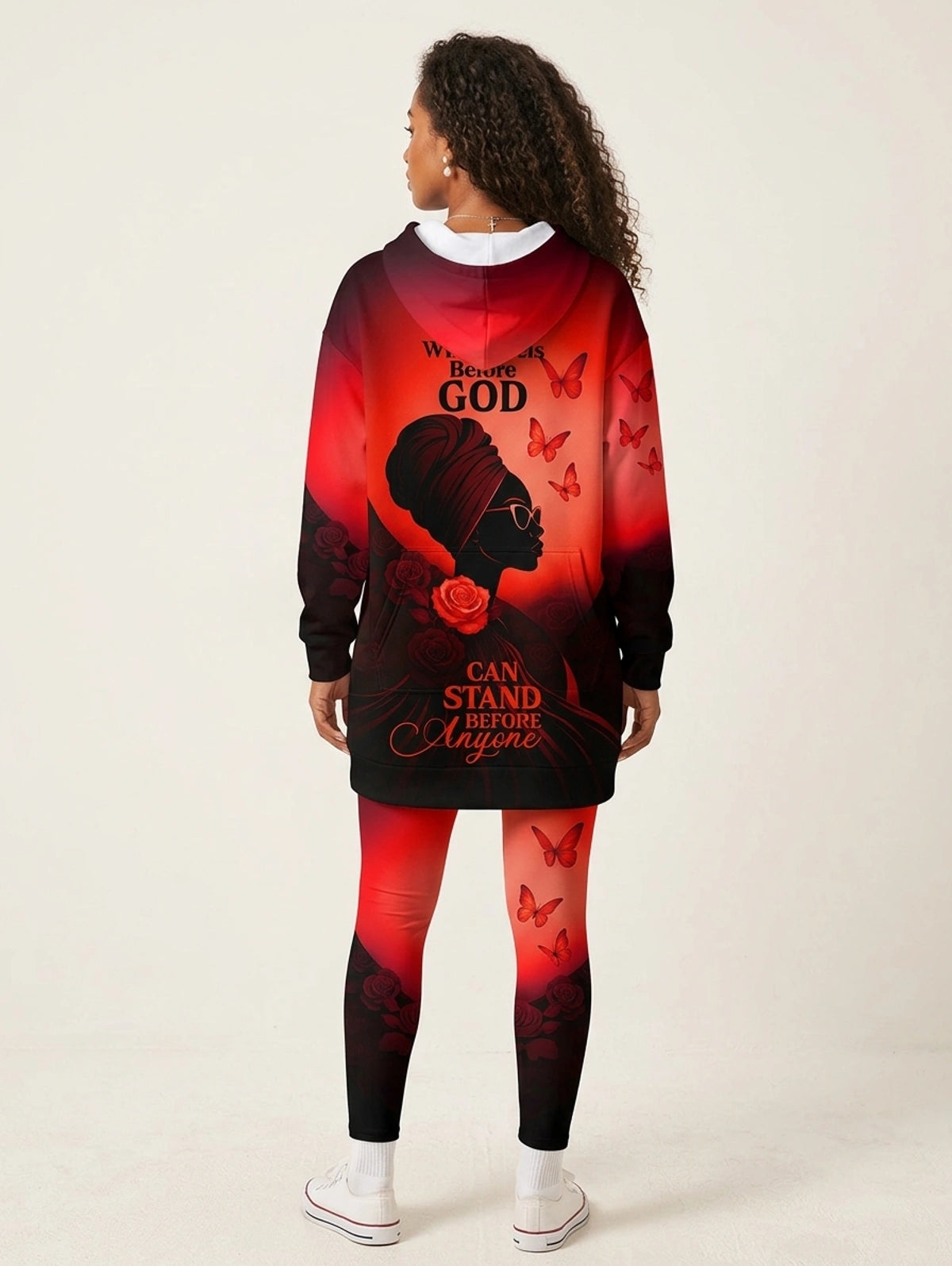 "Selah" Red Hoodie Dress & Leggings Deal