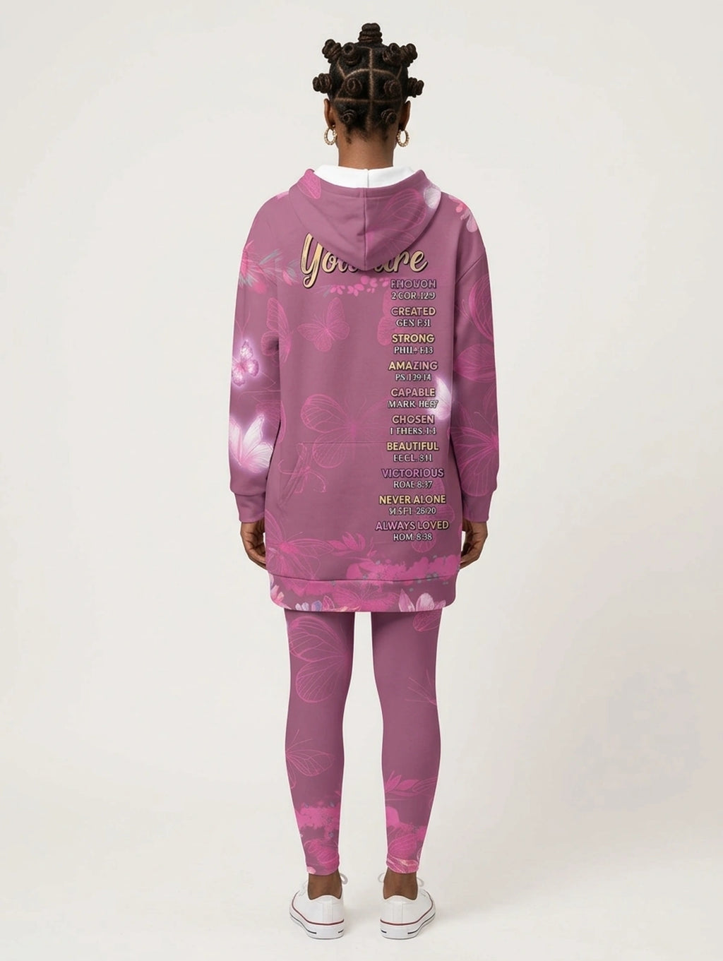 Pink Orchid Hoodie Dress & Leggings Deal