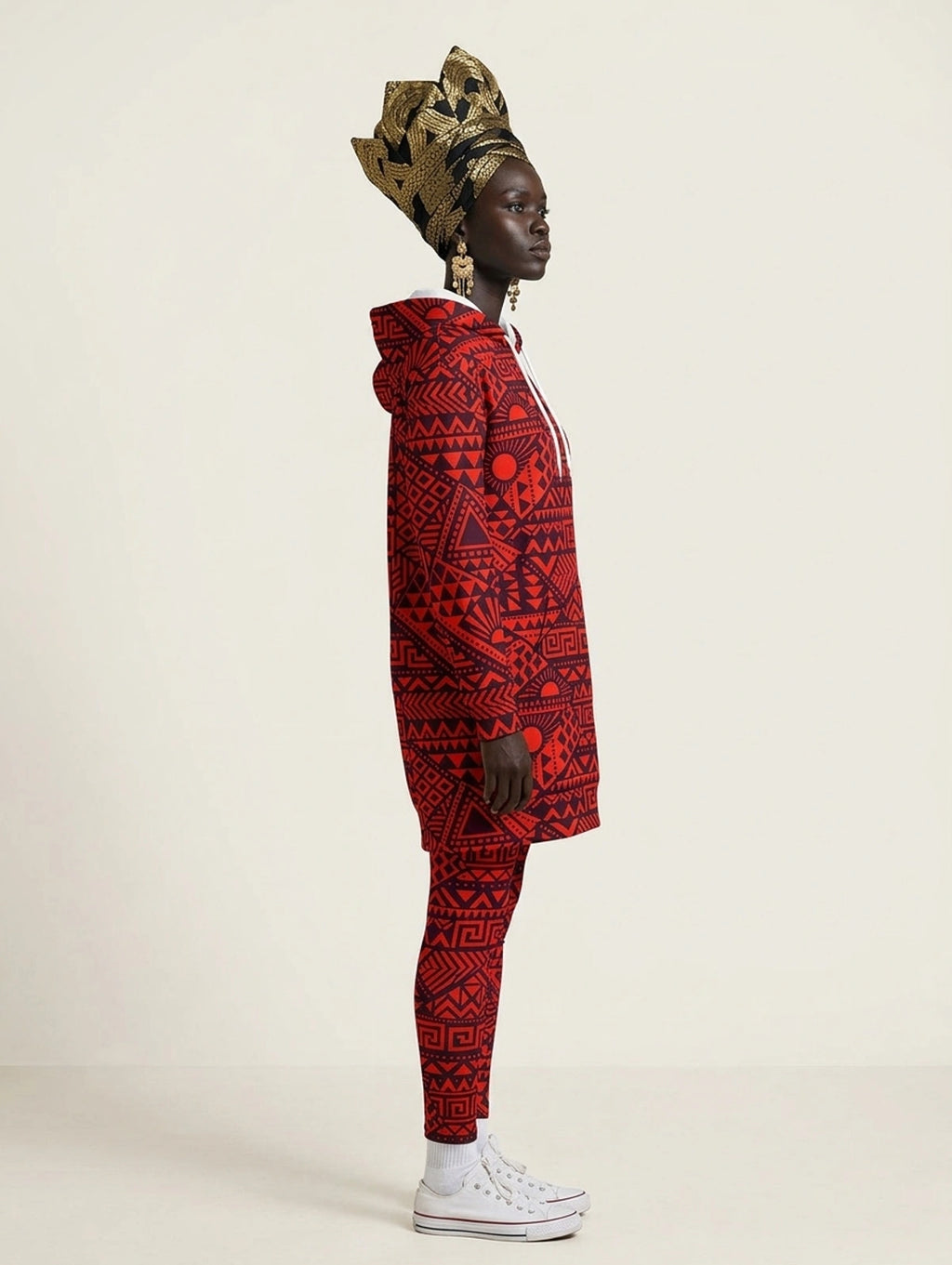 "Shaka" Burgundy Hoodie Dress & Leggings Deal