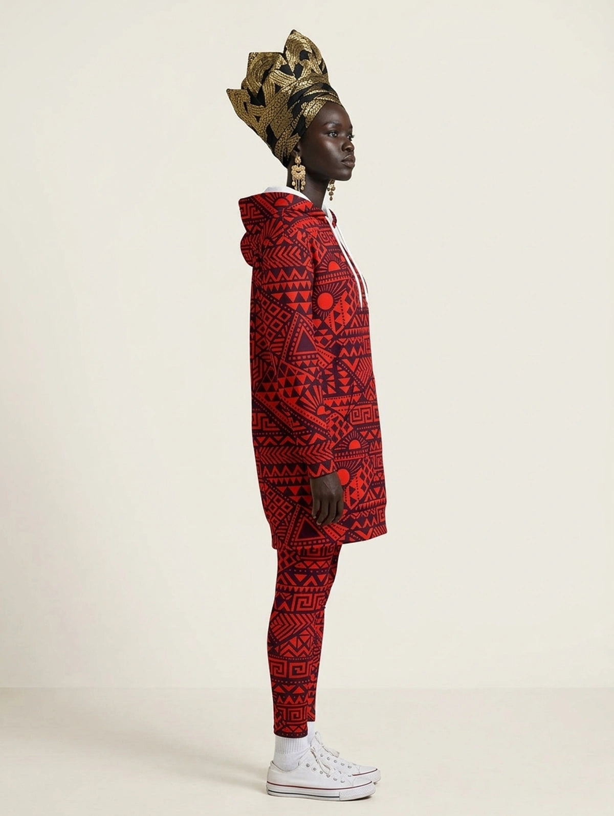 "Shaka" Burgundy Hoodie Dress & Leggings Deal