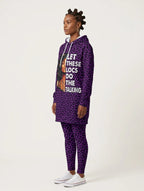 Purple Leopard Hoodie Dress & Leggings Deal
