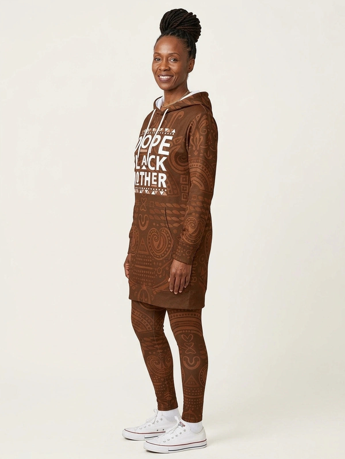 Dope Black Mom Hoodie Dress & Leggings Deal