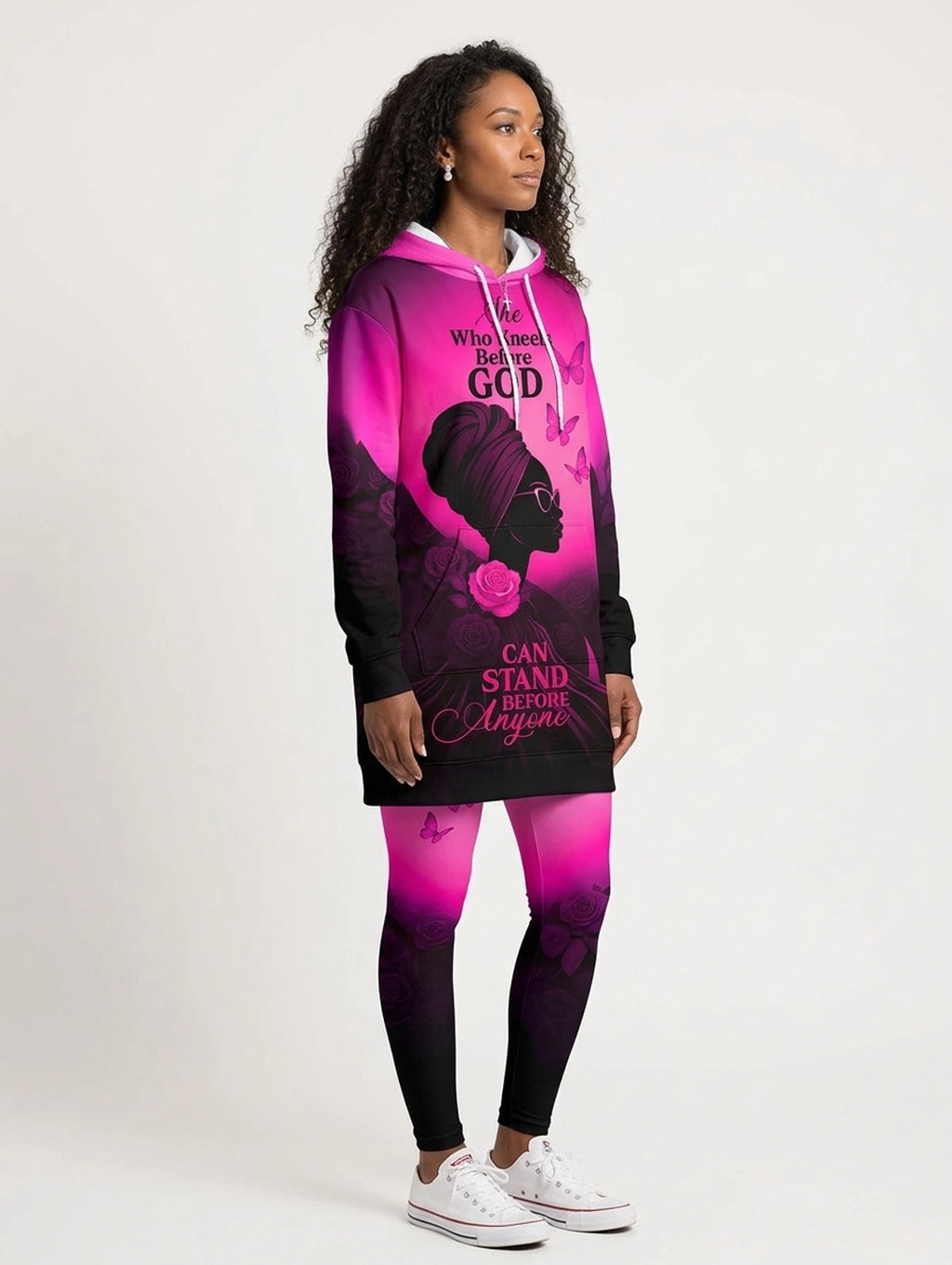 "Selah" Pink Hoodie Dress & Leggings Deal