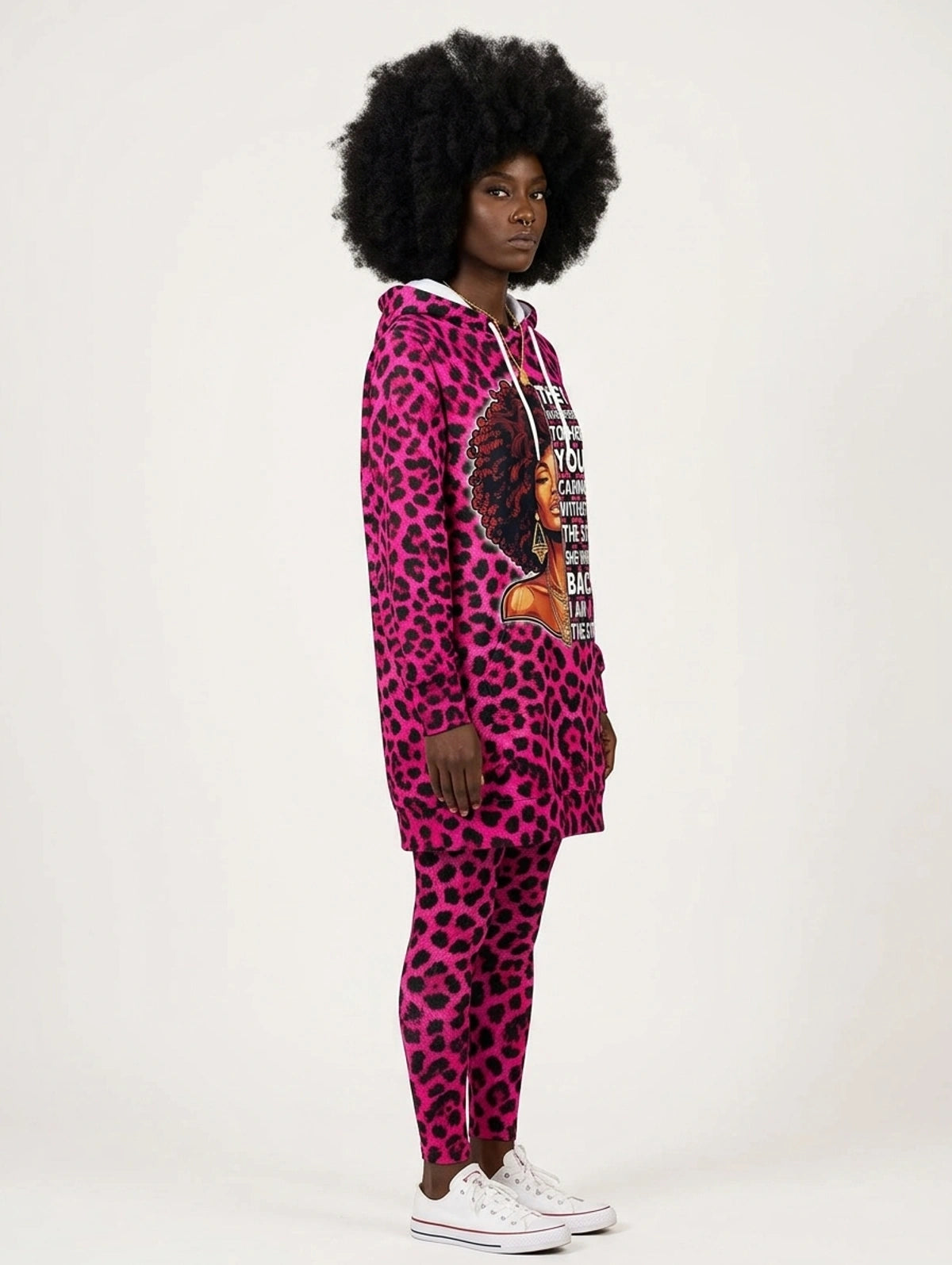 "Unstoppable" Pink Leopard Hoodie Dress & Leggings Deal
