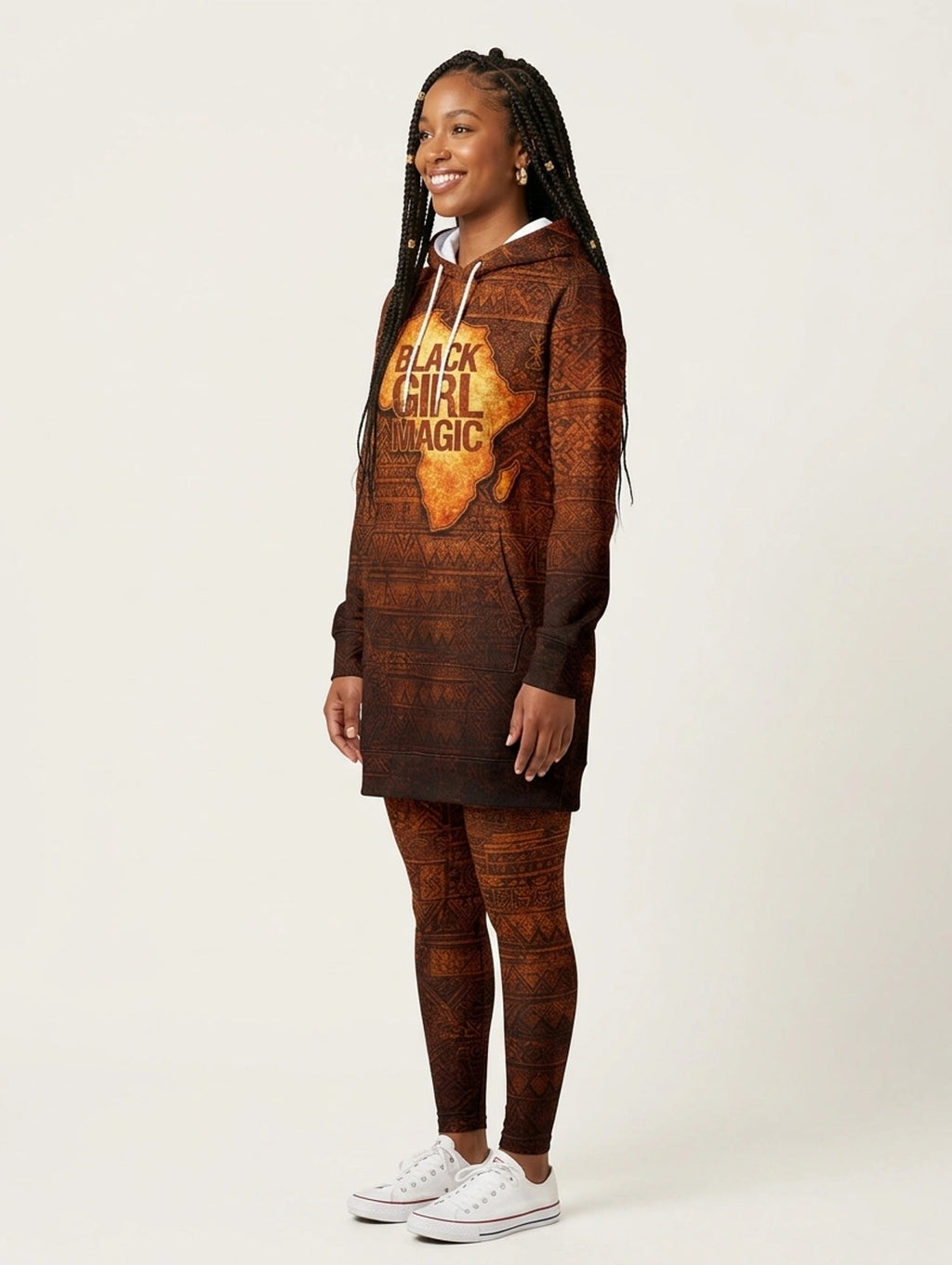 Black Girl Magic Hoodie Dress & Leggings Deal