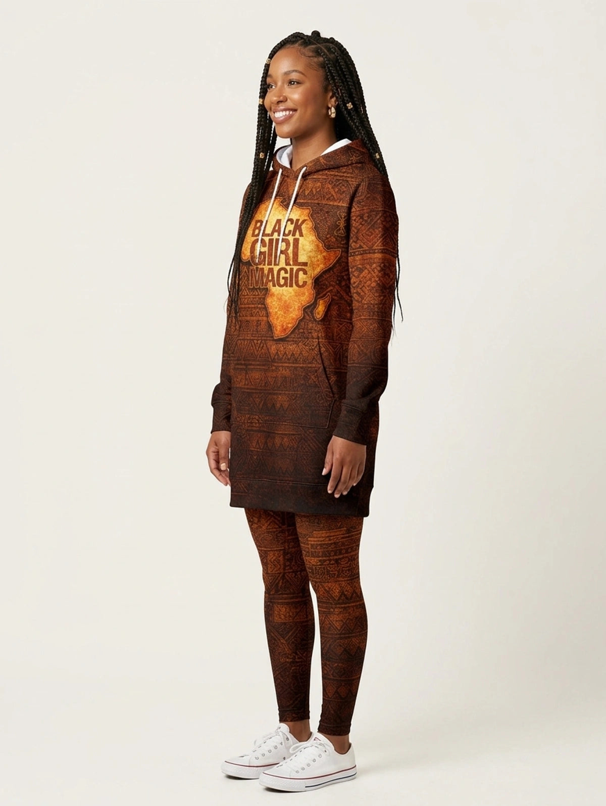 Black Girl Magic Hoodie Dress & Leggings Deal