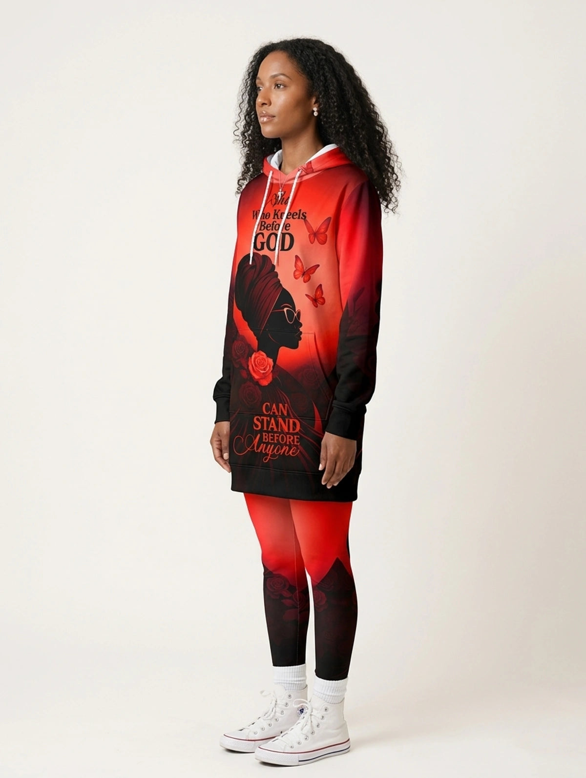 "Selah" Red Hoodie Dress & Leggings Deal