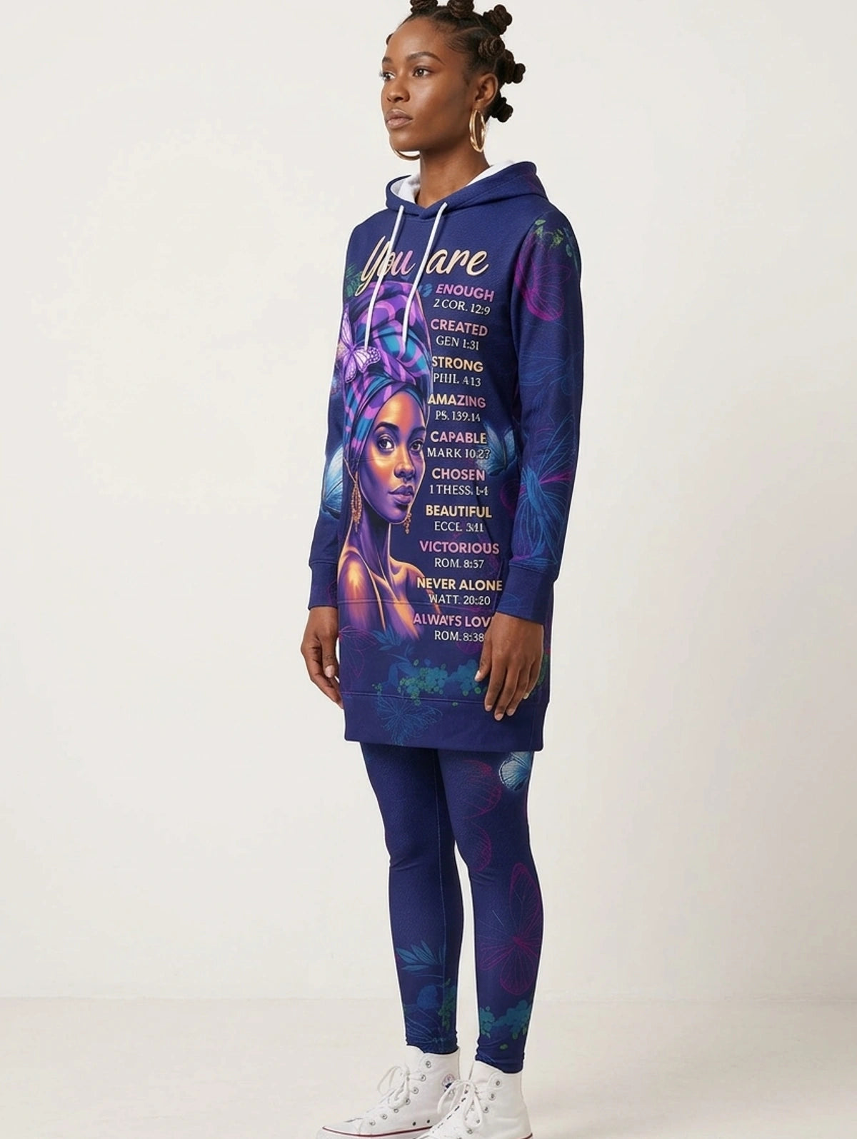 Blue Orchid Hoodie Dress & Leggings Deal