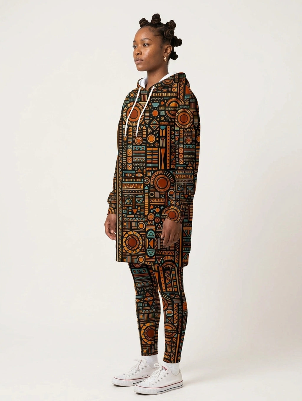Afrocentric Hoodie Dress & Leggings Deal
