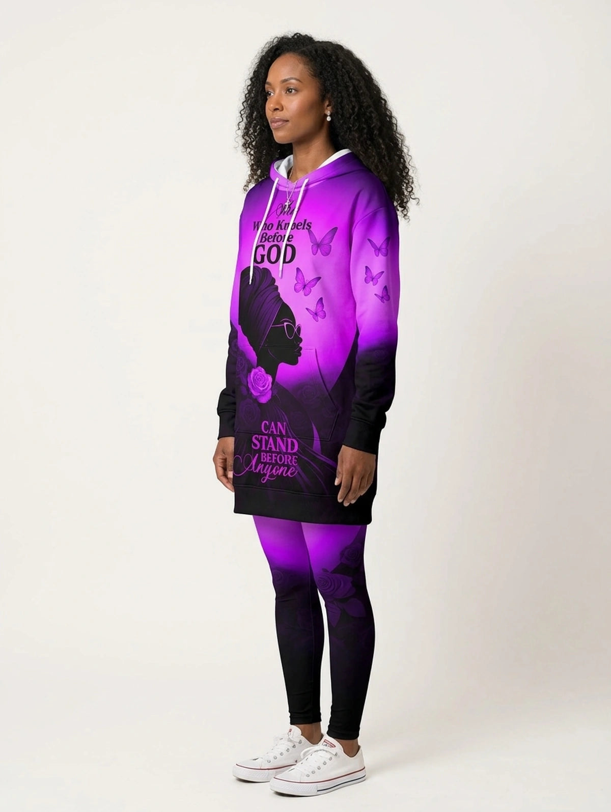 "Selah" Purple Hoodie Dress & Leggings Deal