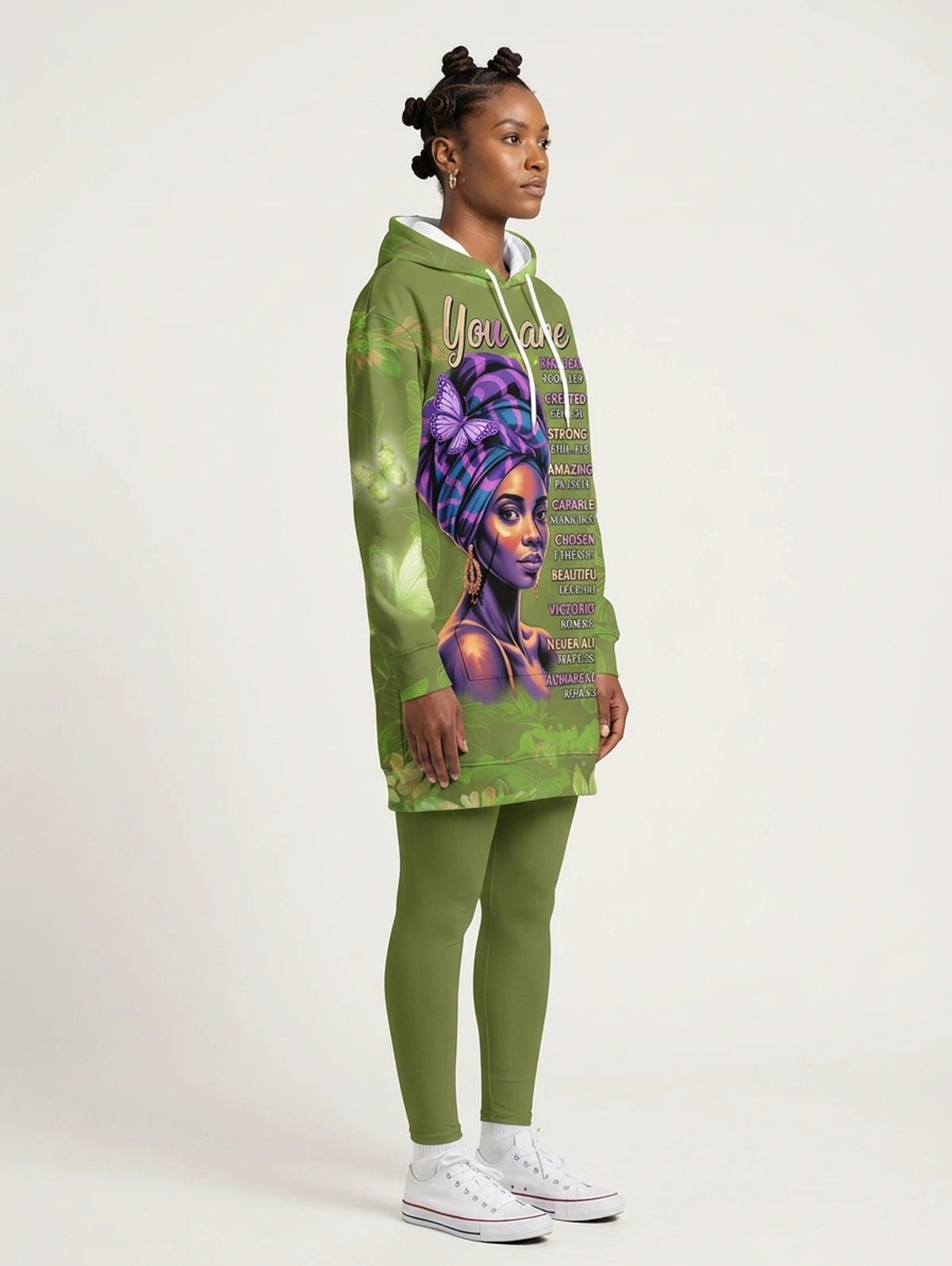 Green Orchid Hoodie Dress & Leggings Deal