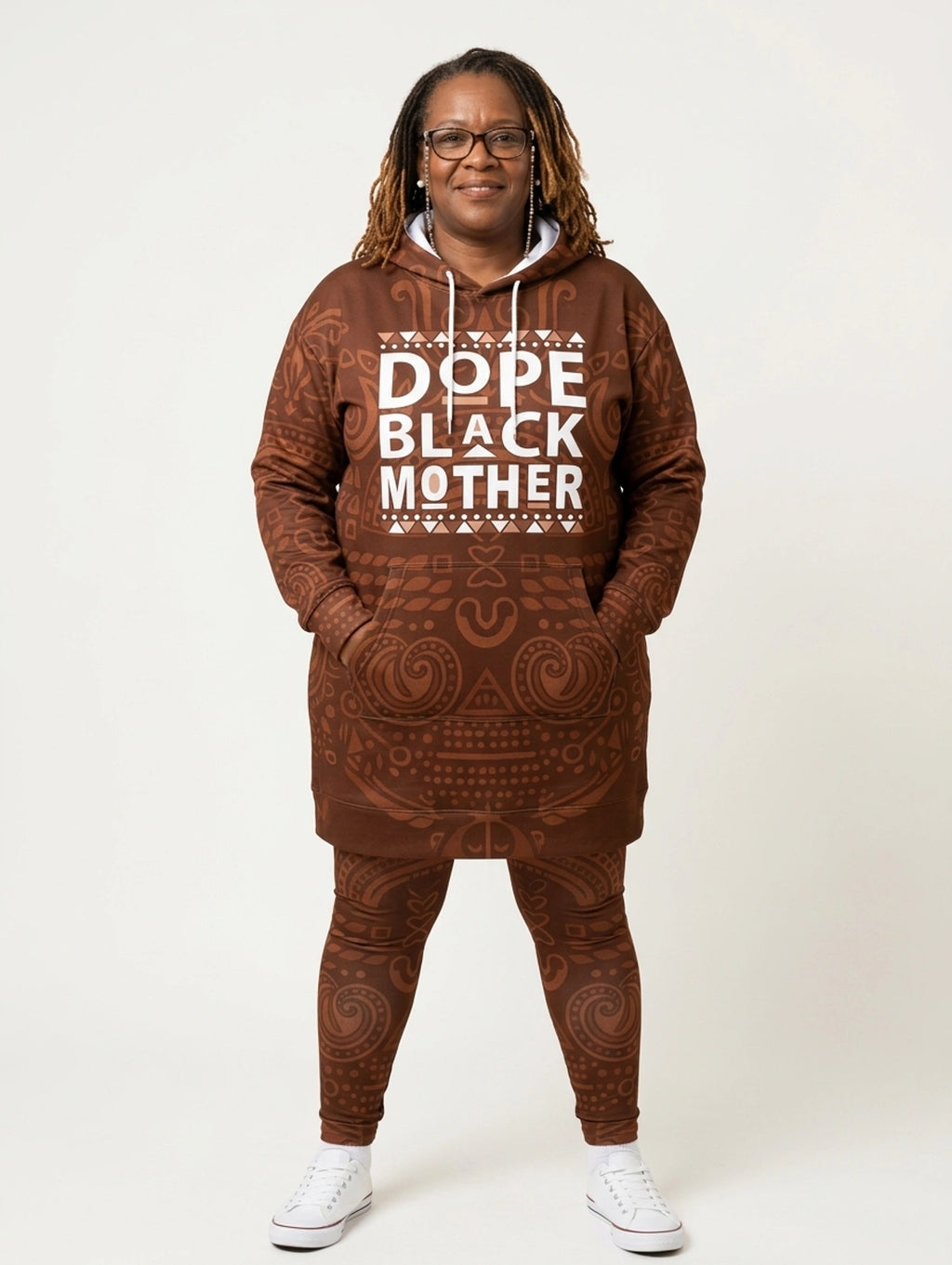 Dope Black Mom Hoodie Dress & Leggings Deal