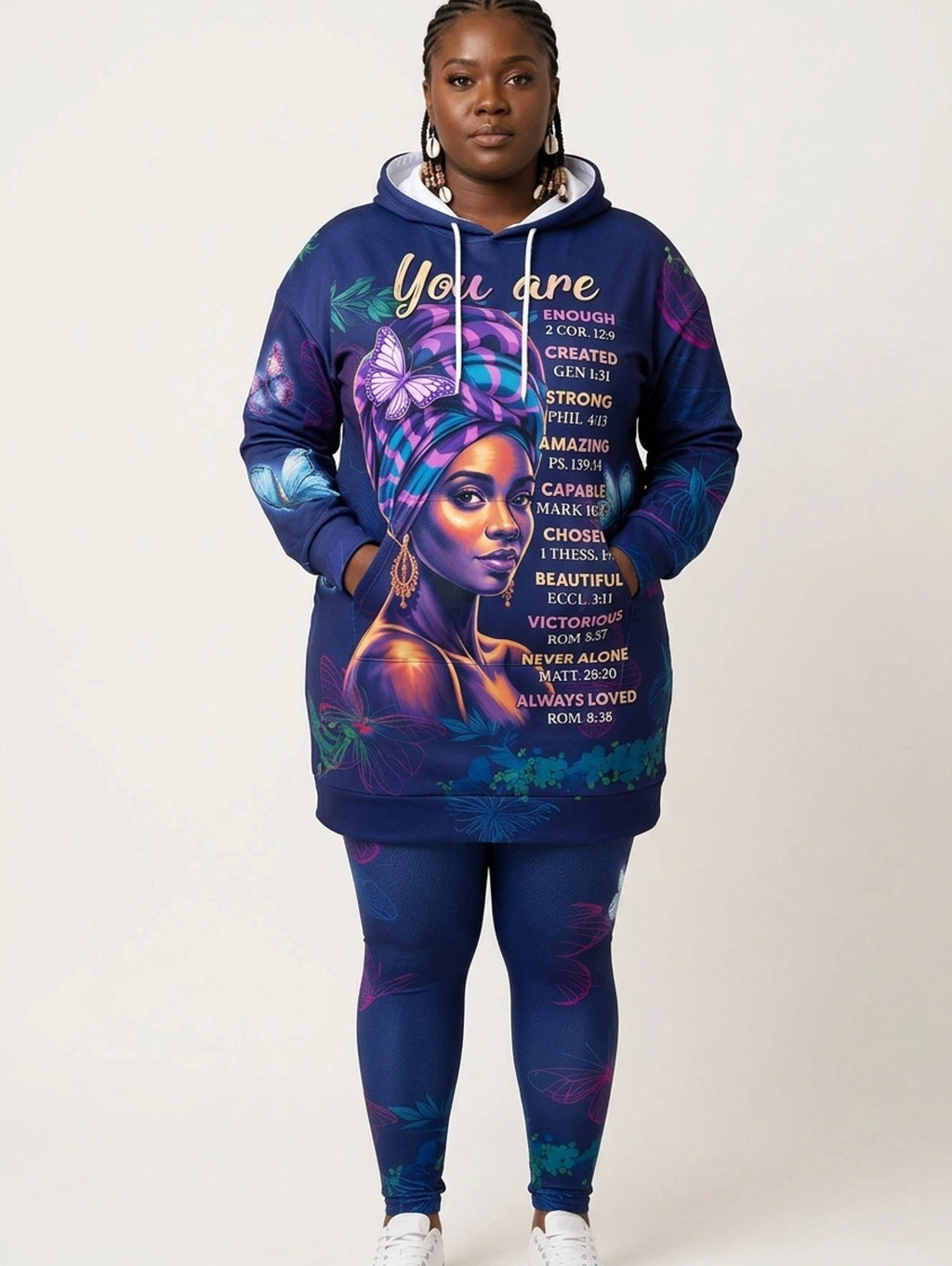 Blue Orchid Hoodie Dress & Leggings Deal