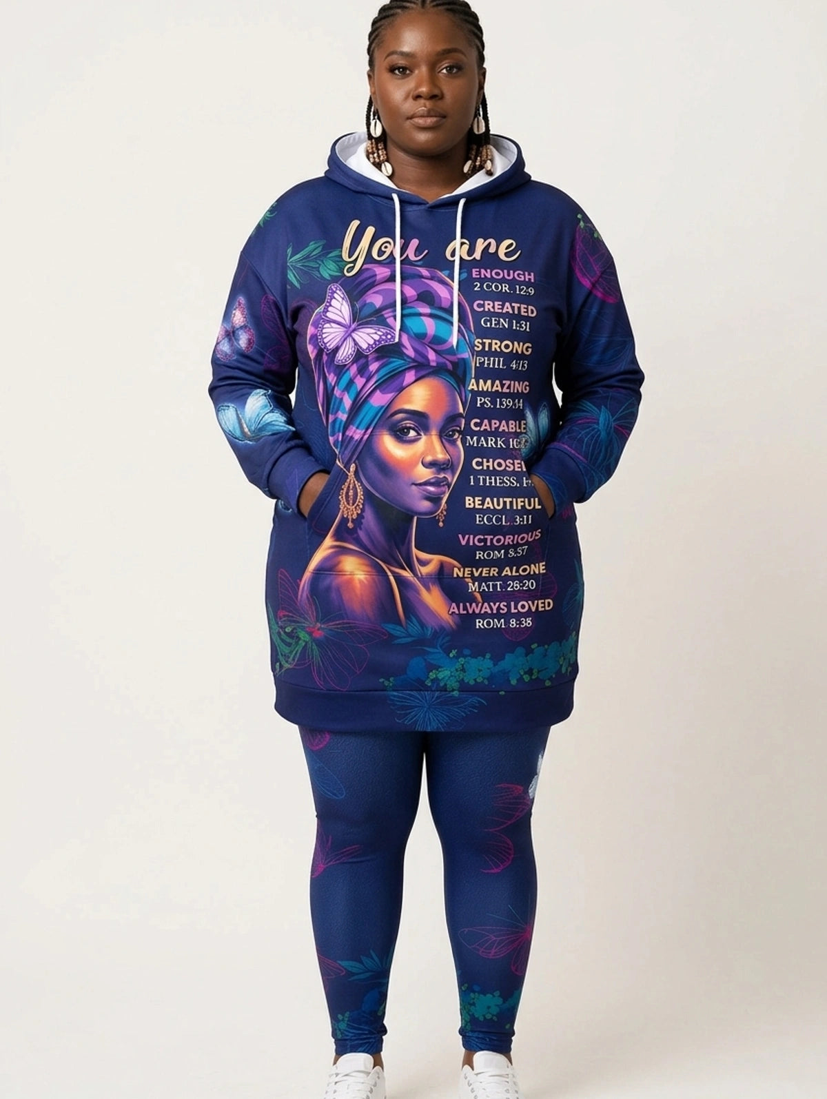 Blue Orchid Hoodie Dress & Leggings Deal