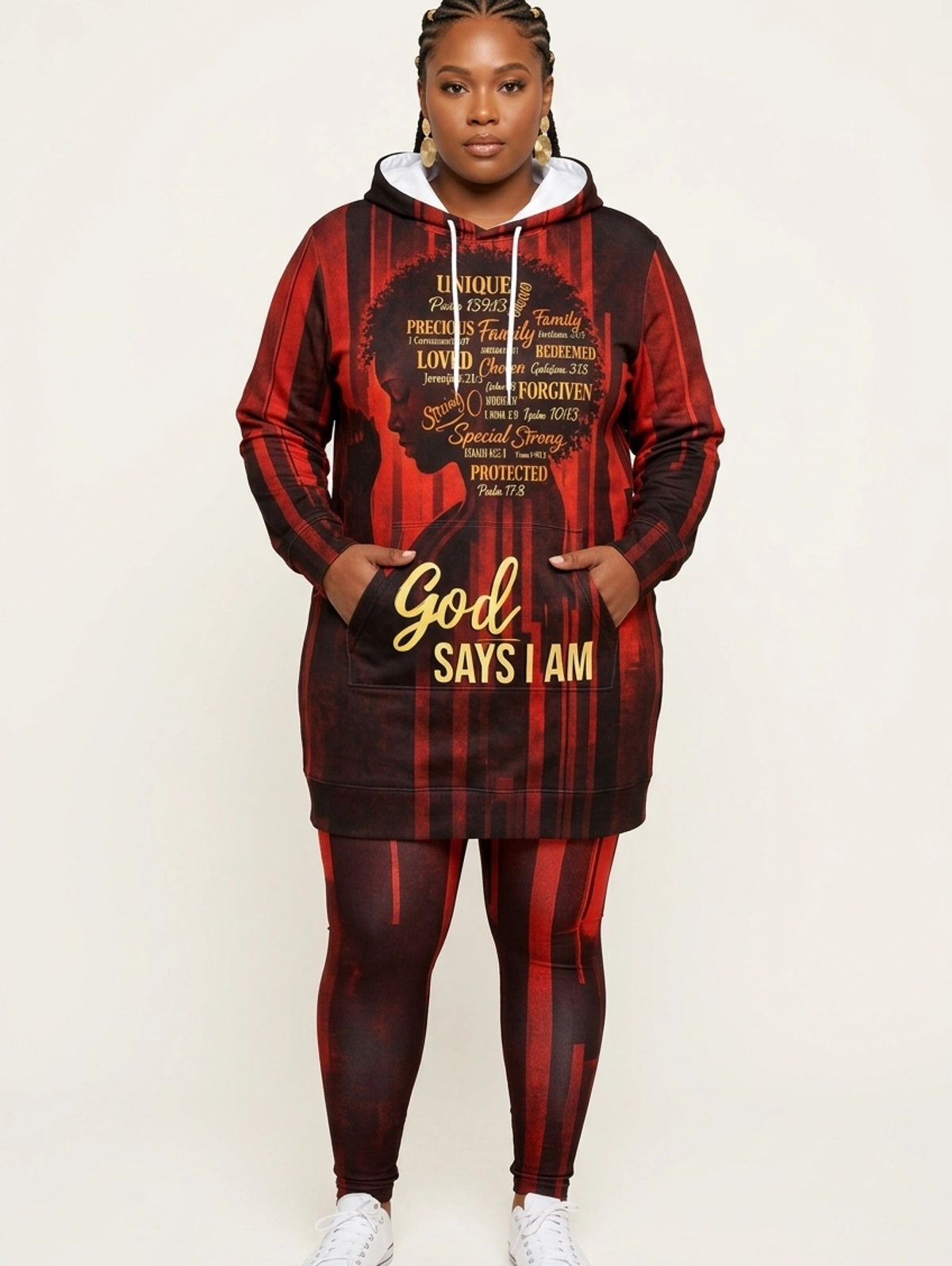 "Asante" Hoodie Dress & Leggings Deal