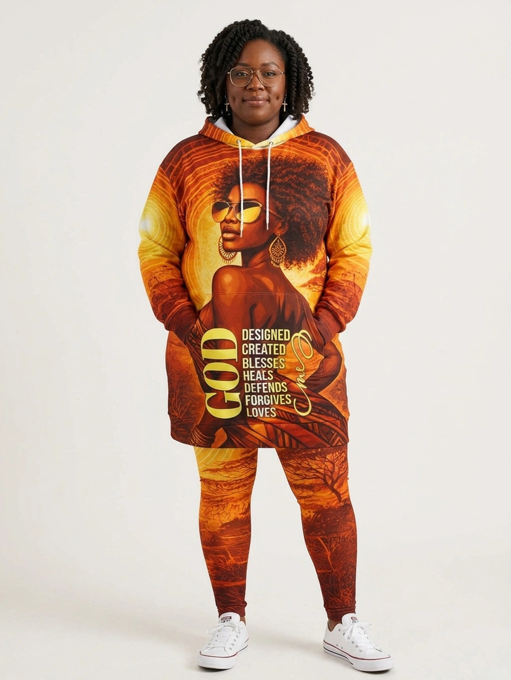 Designed Hoodie Dress & Leggings Deal