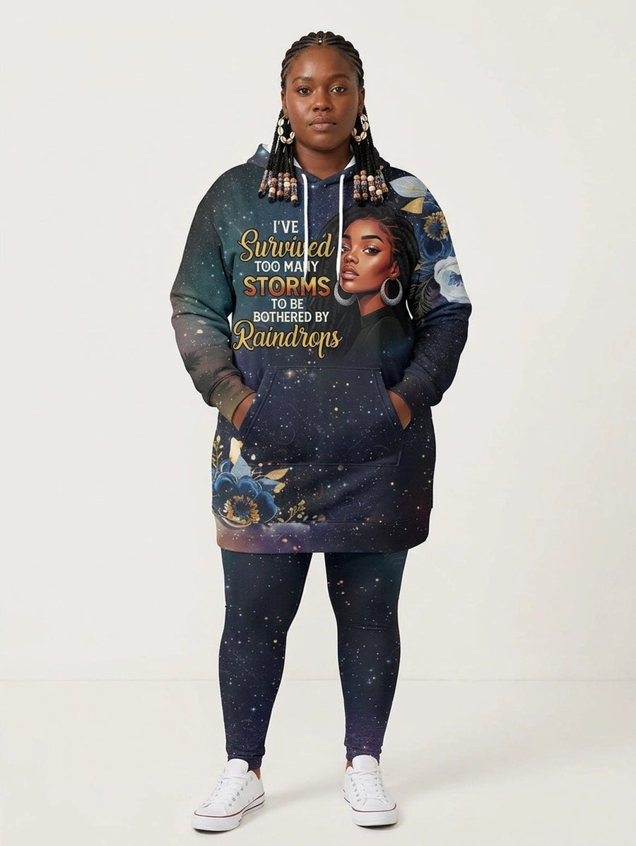 Nyota hoodie dress and leggings, photo 6