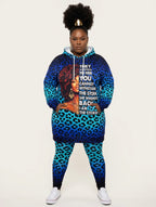 "Unstoppable" Sapphire Leopard Hoodie Dress & Leggings Deal