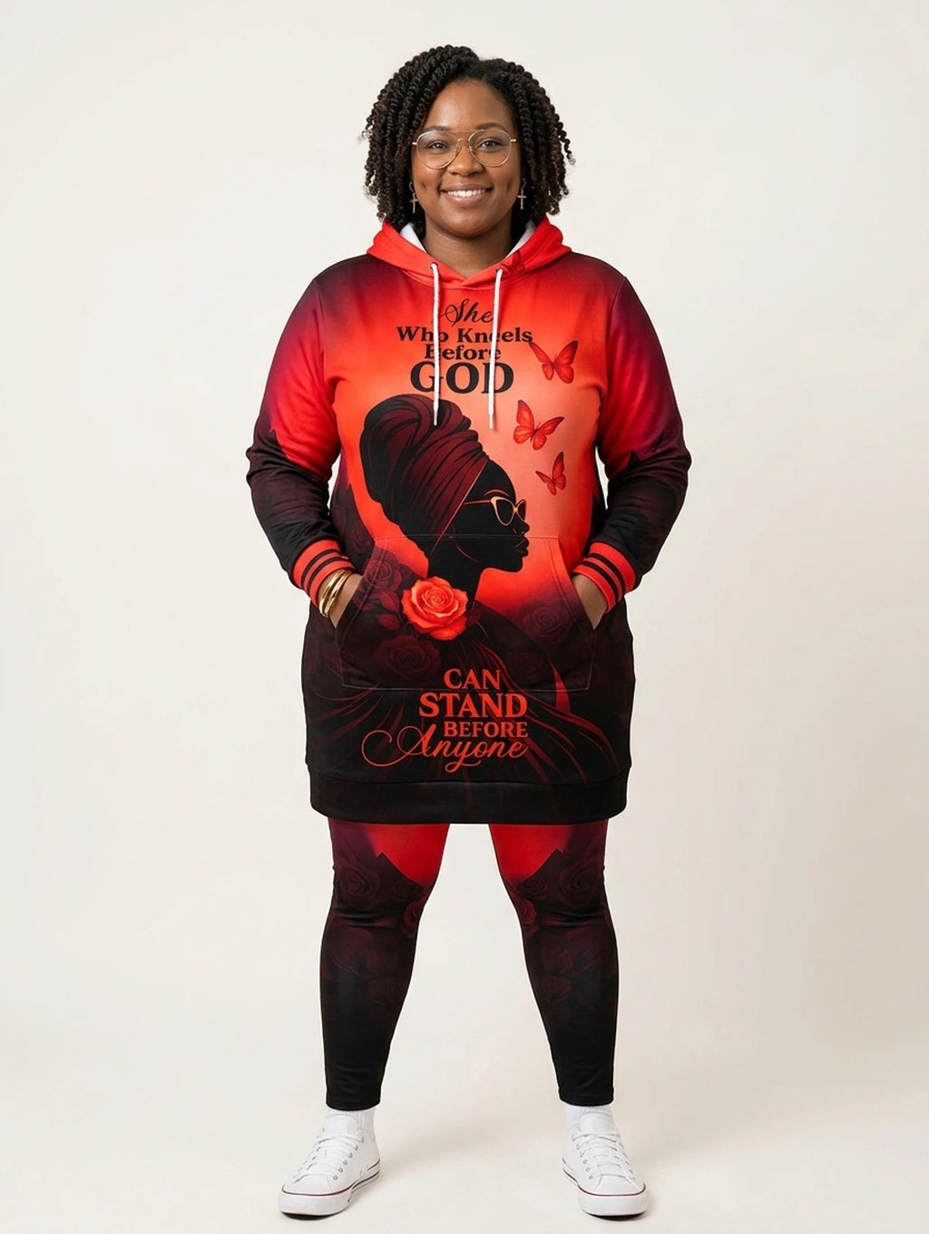 "Selah" Red Hoodie Dress & Leggings Deal