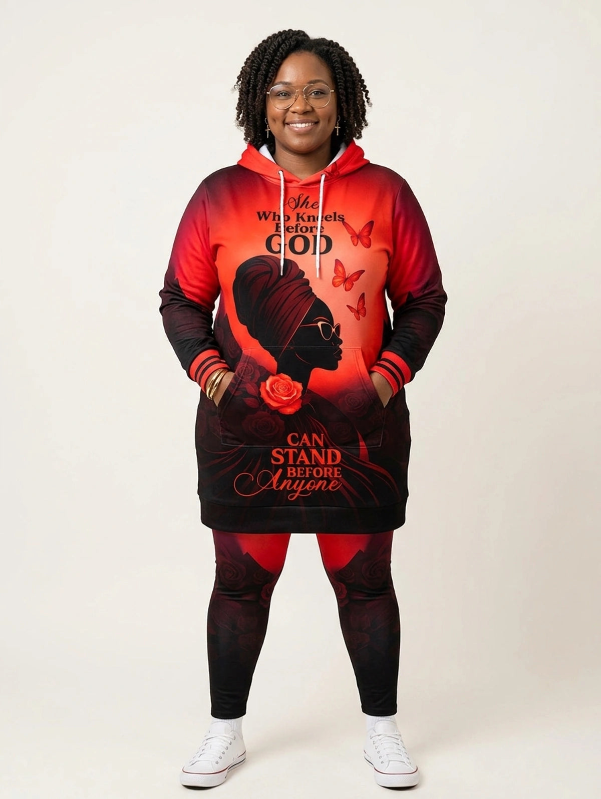 "Selah" Red Hoodie Dress & Leggings Deal